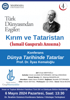 "Türk Dünyasından Ezgiler: Kırım ve Tataristan" Başlıklı Konferans