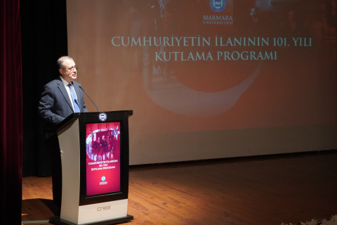 Marmara Üniversitesi Cumhuriyetin İlanının 101. Yılını Kutladı