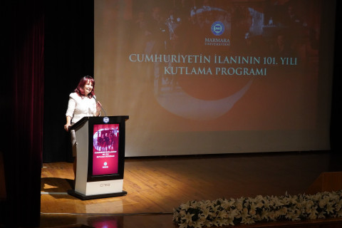 Marmara Üniversitesi Cumhuriyetin İlanının 101. Yılını Kutladı