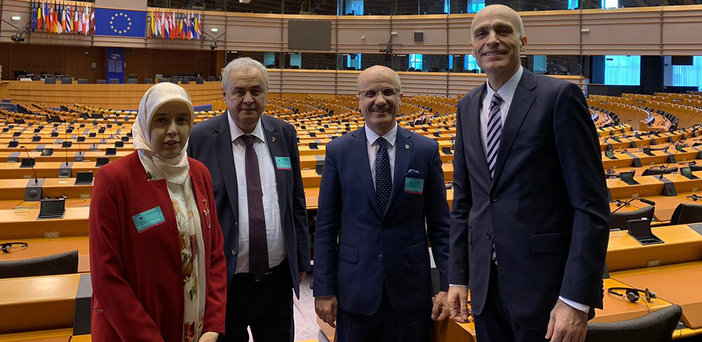 Our Rector Prof. Dr.Erol Özvar participated as a speaker in the panel in Brussels within the scope of ”Protecting the Academic Heritage in the Middle East Project’’