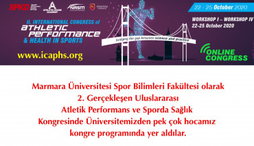 Spor Bilimleri Fakültesi “2. Uluslararası Atletik Performans ve Sporda Sağlık Kongresi”ne Katıldı