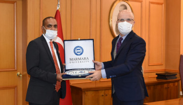 Bangladeş Büyükelçisi Masud Mannan ve Başkonsolosu Mohammad Monirul Islam, Rektörümüz Prof. Dr. Erol Özvar’ı Ziyaret Etti