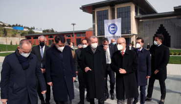 Cumhurbaşkanı Erdoğan, Marmara Üniversitesi Recep Tayyip Erdoğan  Külliyesi İnşaat Alanında İncelemelerde Bulundu